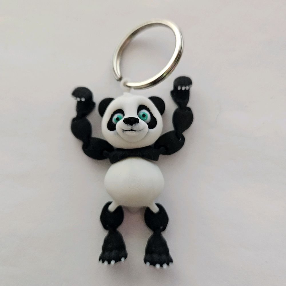 FlexiFactory Adorable Flexi Keyrings – Panda, Monkey & Sloth - Fidget toys - Image 5
